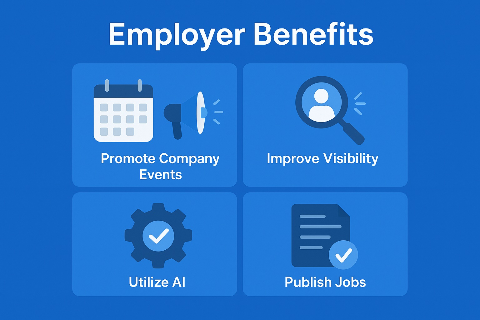 Employer benefits using JobsReach AI and industry-focused platform
