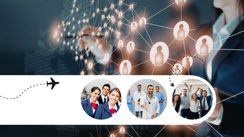 Industry professionals connecting on JobsReach